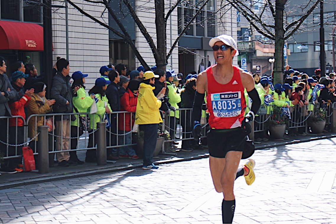 Past Running Future Tan finished 57th out of the thousands of participants at the Tokyo Marathon.